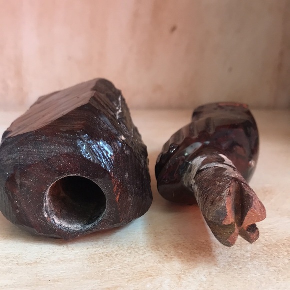 Vintage hand carved Ironwood owl, 2 piece chili/spices crusher rare unique - Picture 6 of 16